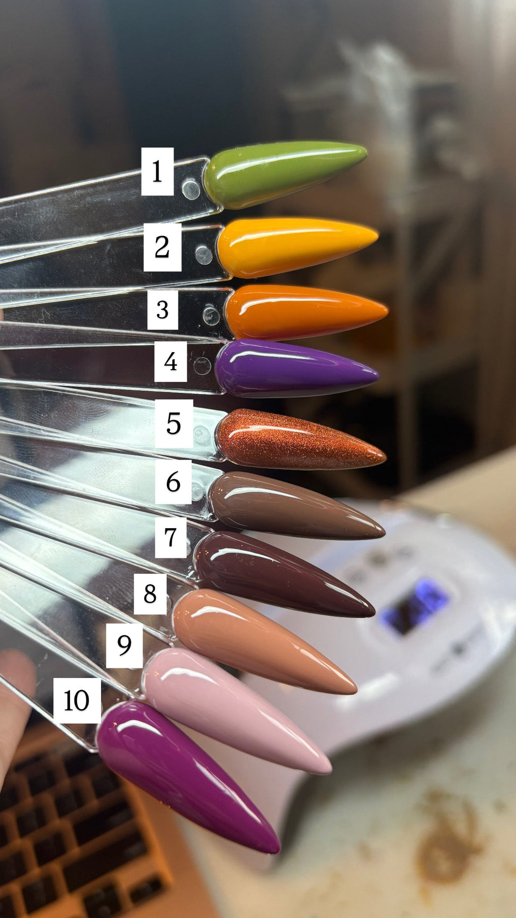 Fall Solids press-on nails by Polished by Maddie