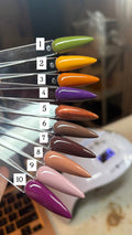 Fall Solids press-on nails by Polished by Maddie