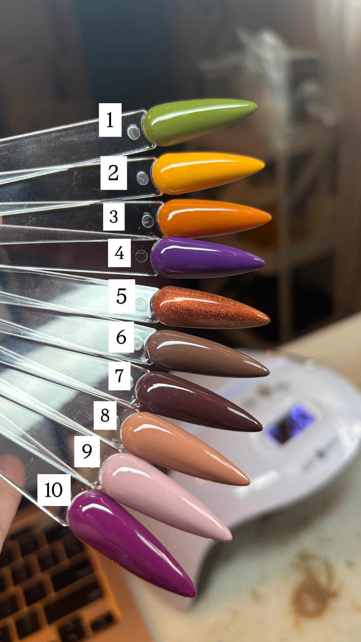 Fall Solids press-on nails by Polished by Maddie