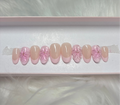 pink pastel 3d flower floral spring summer press-on nails by Polished by Maddie