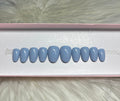 pastel blue spring press-on nails by Polished by Maddie