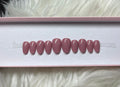 pink mauve nude press-on nails by Polished by Maddie