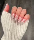 nude pink neutral press-on nails by Polished by Maddie