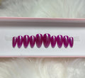 purple pink fall autumn plum press-on nails by Polished by Maddie
