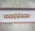 black rhinestone hearts valentines day press-on nails by Polished by Maddie