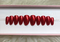 red chrome press-on nails by Polished by Maddie